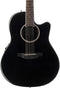 Ovation Applause 6 String Acoustic-Electric Guitar, Right, Black, Mid-Depth (AB24II-5)