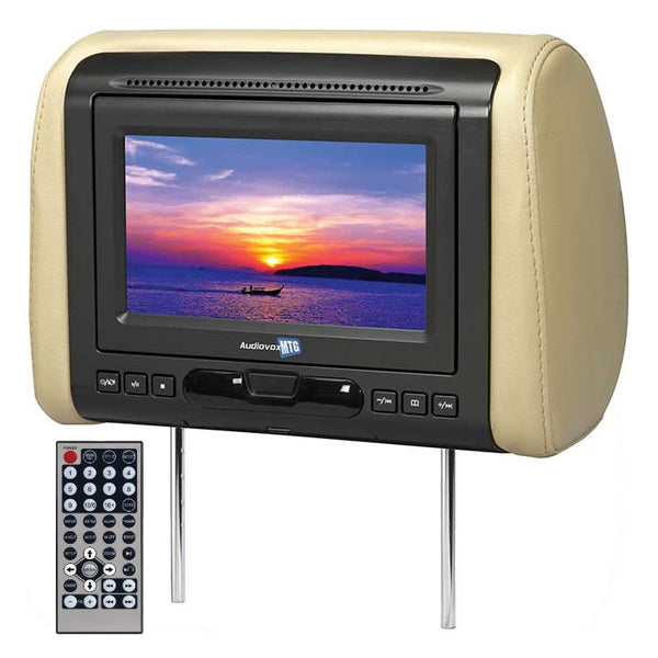 Audiovox 7″ Car Headrest Monitor w/ DVD Player & Color Skins - MTGHRD1