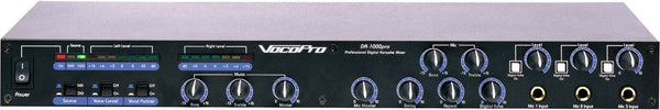 VocoPro DA-1000 Pro Three-Microphone Karaoke Rack Audio Mixer - New Open Box