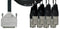 Cordial 5' 8-Channel TASCAM D-Sub 25 to XLRM Analog Breakout Cable - CCFD1.5DMT