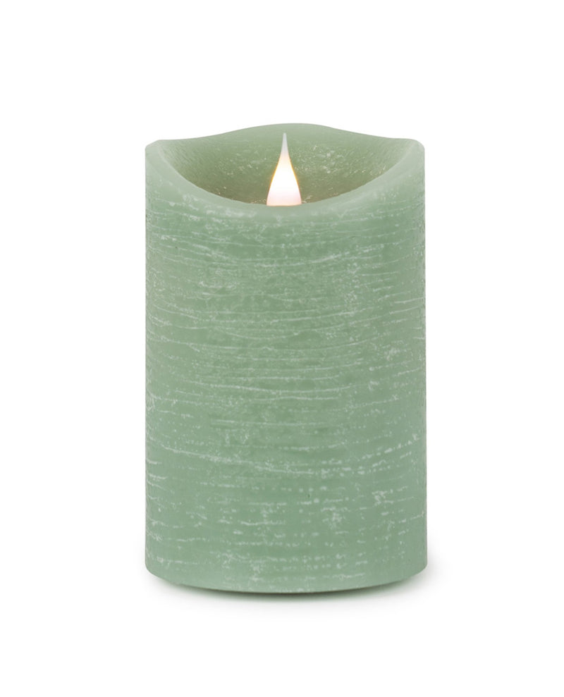 Green Simplux LED Designer Wax Candle with Remote (Set of 2)