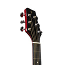 Stagg Auditorium Acoustic Guitar - Transparent Red - SA35 A-TR