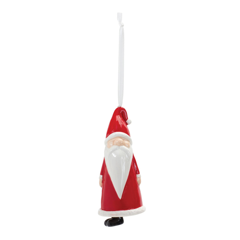 Ceramic Santa Bell Ornament (Set of 12)