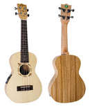 Flight Spruce & Zebrawood Electro-Acoustic Concert Ukulele  – DUC525 CEQ