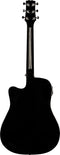 Jasmine J-Series Acoustic Electric Guitar w/ Case - Black - JD39CE-BLK
