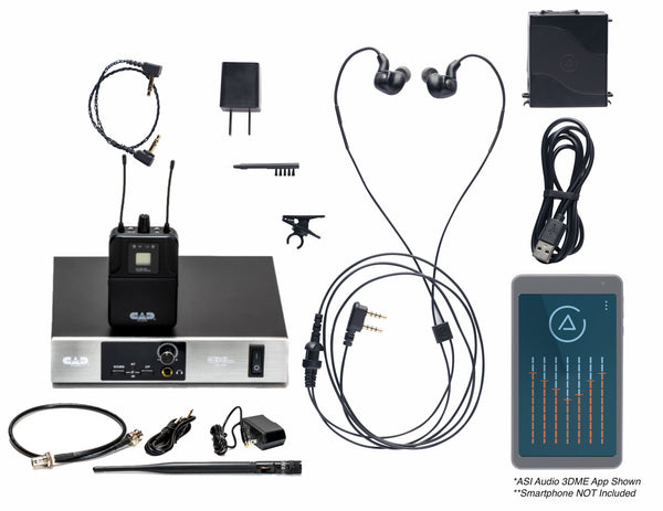 ASI Audio Revolutionary Complete Ambient 3D In Ear Monitor & CAD Wireless System