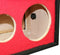DeeJay LED 10" Side Speaker Enclosure w/ 3 Horn & 2 Tweeters Ports - Red