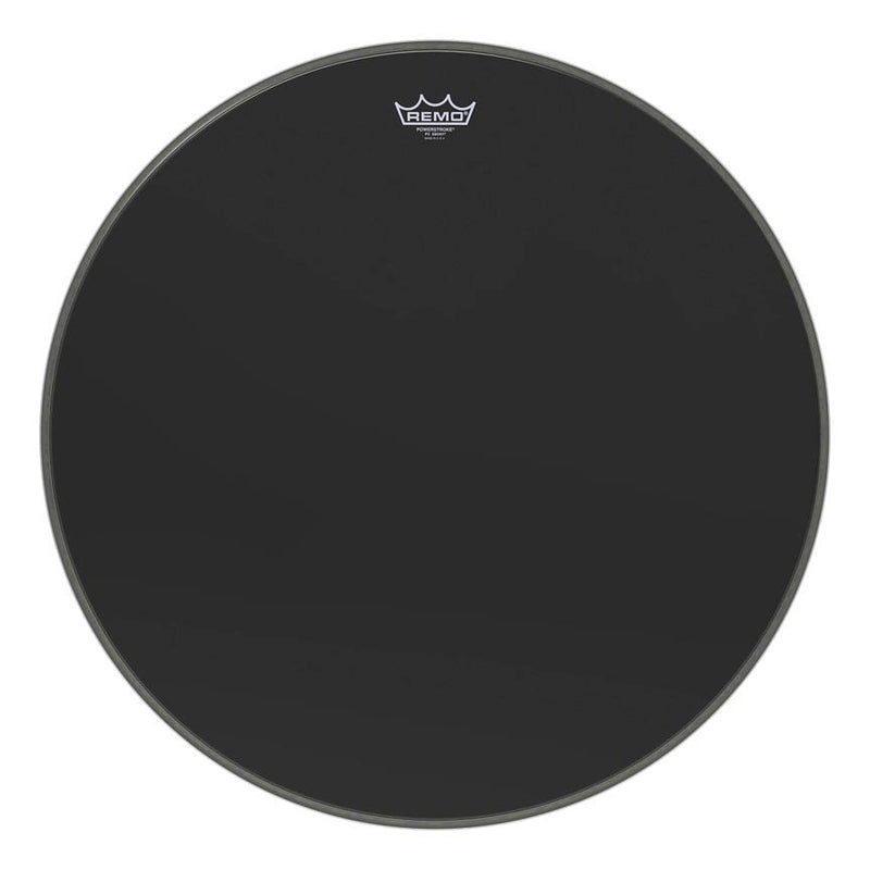 Remo Powerstroke 3 Ebony 26” Bass Drumhead w/ 5” Black Dynamo - P3-1026-ES