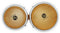 Latin Percussion 7-1/4" & 8-5/8" Bongos - Natural w/ Chrome Hardware - LP201AX-2