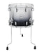 PDP Concept Maple 12x14 Floor Tom Drum - Silver to Black Fade w/ Chrome Hardware