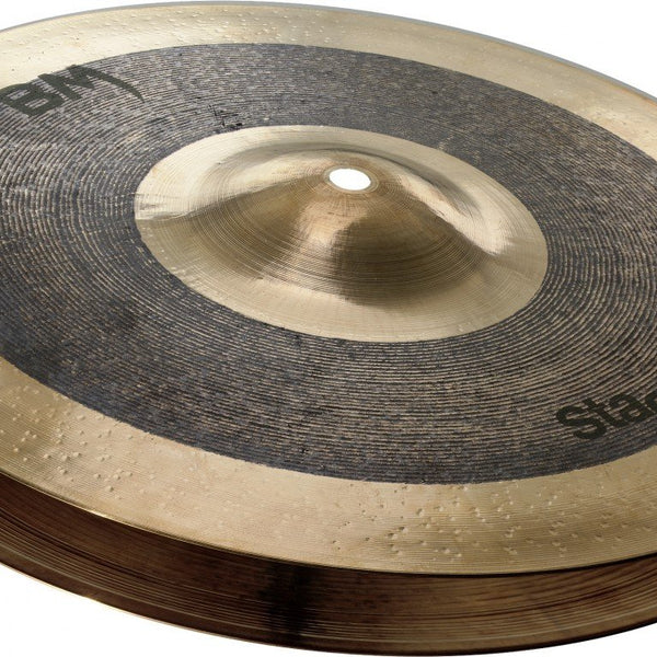 Stagg BM-HR10 10-Inch Black Metal Rock Hi-Hat Cymbals Stagg 10\" Black Metal Rock Hi-Hat Cymbal Pair - BM-HR10