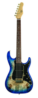 Michael Kelly 60 Ultra Double Cutaway Electric Guitar - Burl Blue Burst