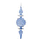 Blue Glass Finial Drop Ornament (Set of 12)