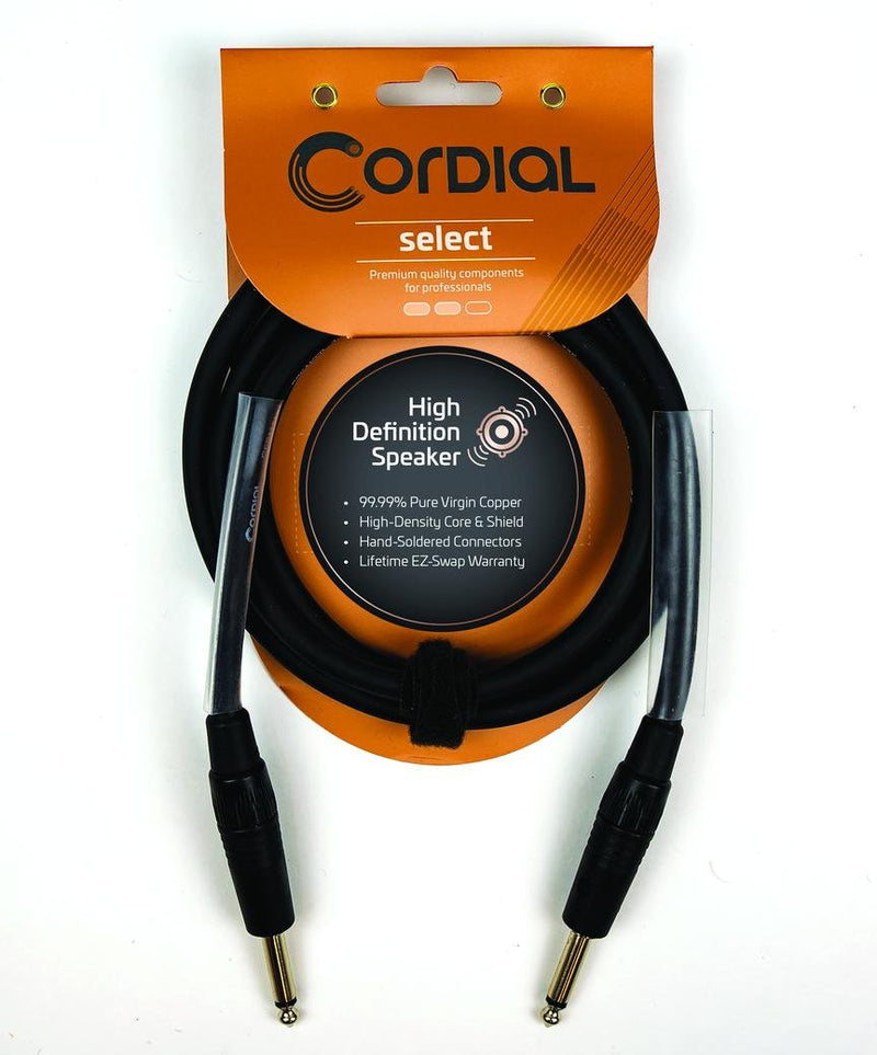 Cordial 5' Speaker Cable - 1/4" TS to 1/4" TS - CPL1.5PP25