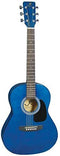 J Reynolds 36-Inch Acoustic Guitar - Transparent Blue - JR14TBL-A