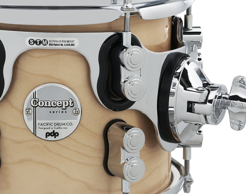 PDP Concept Series 7-Piece Maple Shell Pack - 8/12/14/16/22/14 - Natural Lacquer