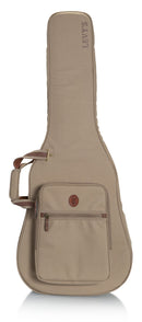 Levy’s Deluxe Gig Bag for Dreadnought Acoustic Guitars – Tan - LVYDREADG200