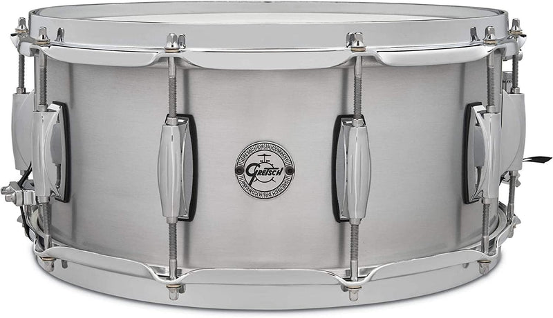 Gretsch Grand Prix Aluminum 6.5x14 Snare Drum with 302 Hoops - S1-6514-GP