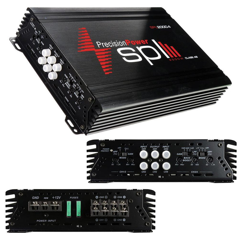 Precision Power Amplifier 2000 Watt Max 4 Channel SPL20004