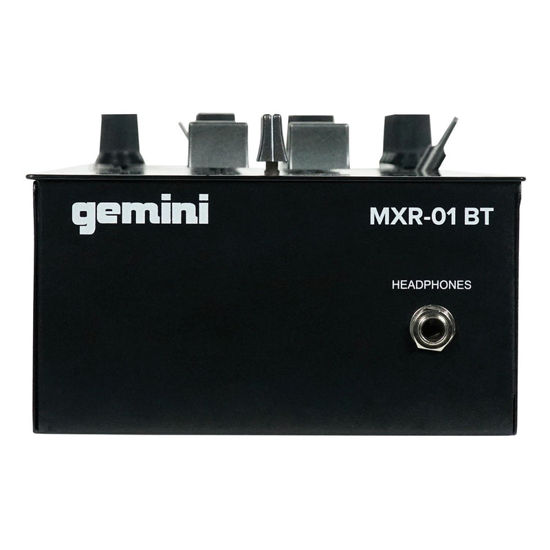 Gemini 2-Channel Professional DJ Mixer with Bluetooth Input - MXR-01BT