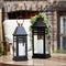 Modern Metal Lantern with Gold Accent (Set of 2)