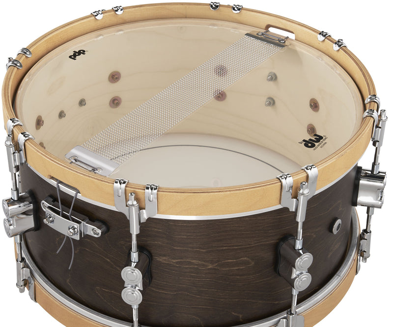 PDP Concept Classic 6.5x14 Walnut Stain Snare Drum - Natural Stain Wood Hoops
