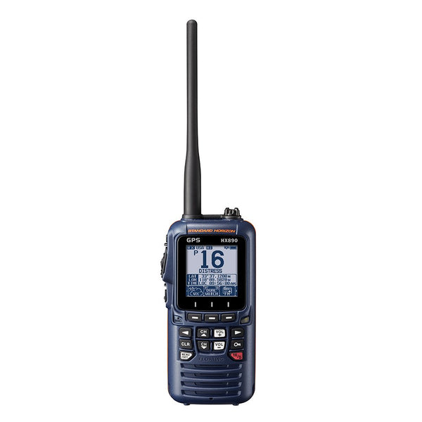 Standard Horizon Floating 6 Watt Class H DSC Handheld VHF/GPS Navy Blue HX890NB