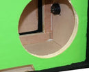 DeeJay LED 10" Side Speaker Enclosure w/ 3 Horn & 2 Tweeters Ports - Green