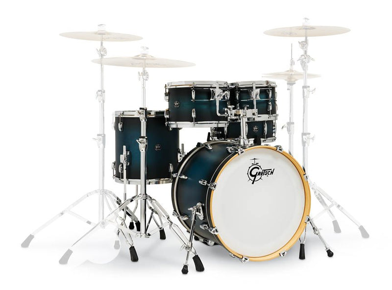 Gretsch Renown 5-Piece Drum Set 20/10/12/14/14sn - Satin Antique Blue Burst