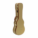 Stagg Vintage-Style Gold Tweed Baritone Ukulele Hardshell Case - New Open Box