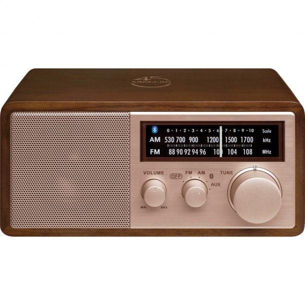 Sangean 45th Anniversary AM/FM Wooden Cabinet Radio w/ Bluetooth - WR-16SE