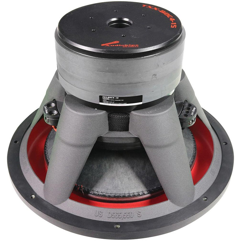 Audiopipe 15″ 2800 Watt Dual Ohm Woofer TXX-BDC4-15