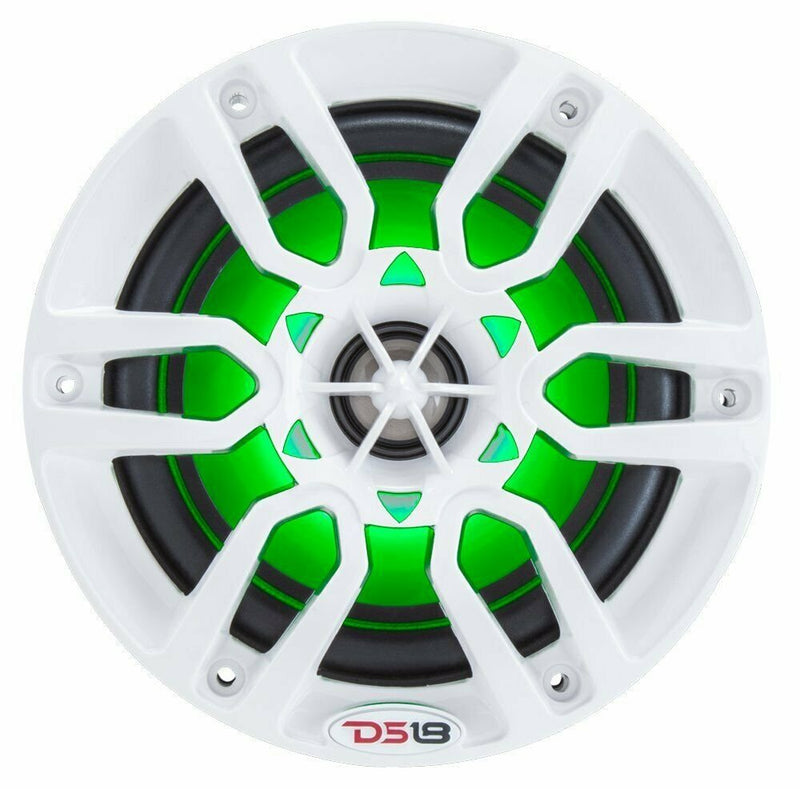 DS18 NXL6 Hydro 6.5" 2-Way 300W Marine Speakers w/ Integrated RGB Led Lights