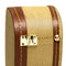Stagg Vintage-Style Gold Tweed Baritone Ukulele Hardshell Case - GCX-UKB GD
