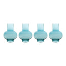 Blue Glass Vase (Set of 4)