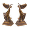 Bronze Trumpet Angel Figurine (Set of 2)