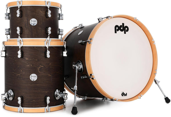PDP Concept Classic 3-Piece Maple Shell Pack - 13/16/22 - Walnut w/ Natural Hoop