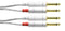 Cordial 20' Unbalanced Twin Cable - 1/4" Mono to 1/4" Mono  - White - CFU6PP-SNOW