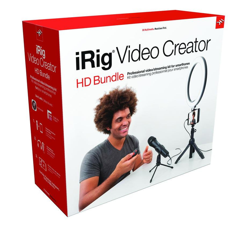 IK Multimedia iRig Video Creator HD Bundle for Smartphone w/ Mic - CBMICHD2GPHC