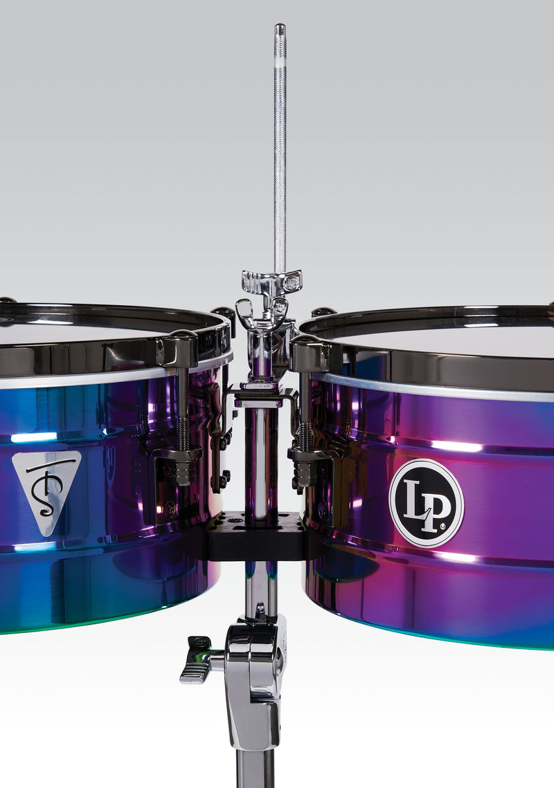 Latin Percussion LP257-TS Tony Succar Signature Timbales – Rainbow Chrome/Black