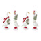 Holiday Goose Figurine with Wreath and Tree Accent (Set of 2)