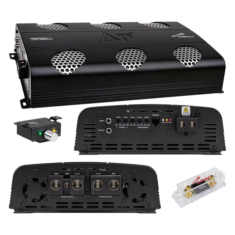 Audiopipe Full Range Class D Monoblock Amplifier 8000 W RMS 2 OHM APHF-8000D-H2