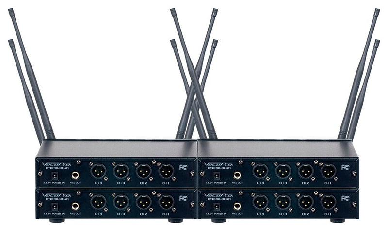 VocoPro 16CH UHF Wireless Headset & Lapel Mic System with Mic-On-Chip Technology