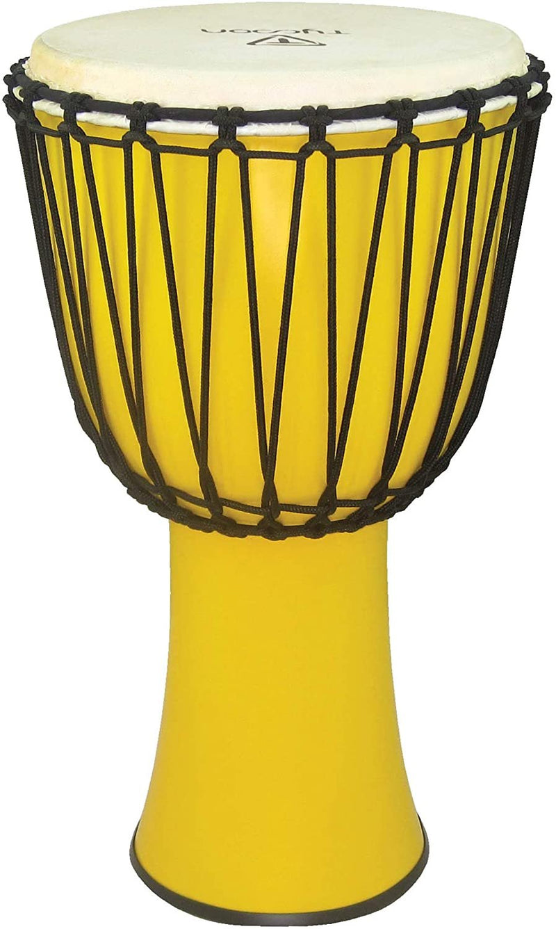 Tycoon 12″ Fiberglass Djembe - Rope Tuned - Yellow - TFAJ-12HV