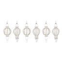 Jeweled Glass Finial Drop Ornament (Set of 6)