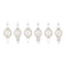 Jeweled Glass Finial Drop Ornament (Set of 6)