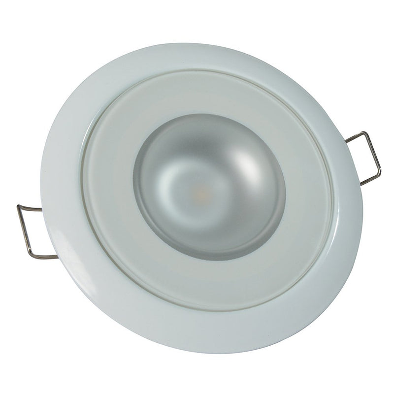 Lumitec Mirage Flush Mount Down Light Glass Finish 4-Color White/Red/Blue/Purple