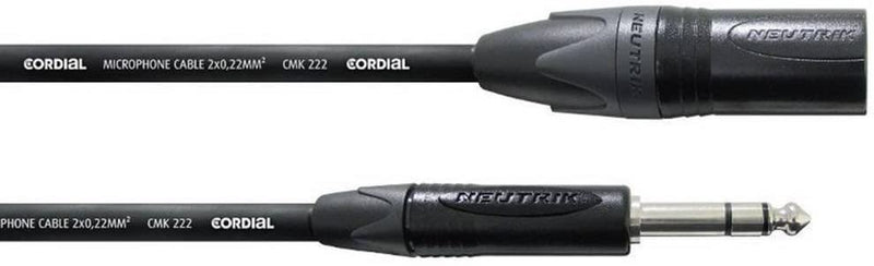 Cordial 8' Microphone Cable - XLR Male to 1/4" - CPM2.5MP