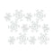 Traditional White Wood Cut Out Snowflake Décor (Set of 12)