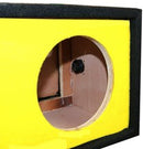DeeJay LED 12" Side Speaker Enclosure w/ 3 Horn & 2 Tweeters Ports - Yellow